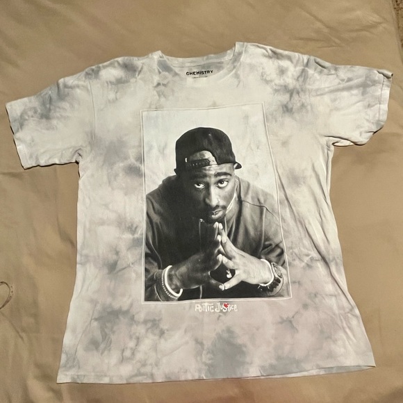 Vintage Retro 90’s Tupac Shakur "Poetic Justice" Chemistry Graphic T-Shirt L - Picture 3 of 8